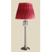 Kimberly Table Lamp with Charlotte Shade in Satin Nickel