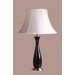 21" x 14" Penelope Table Lamp with Charlotte Shade in Black