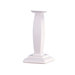Square Wooden One Light Table Lamp in White