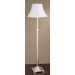 State Street Adjustable Floor Lamp with Calais Shade in Shiny Silver