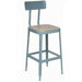 Stool with Mid Back Support and Adjustable Leg Extensions