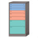 Eye-Level High Standard Cabinet with 8 Drawers: 30" W x 28 1/4" D x 59 1/4" H