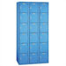 Quiet Door Locker - Six Tiers - 3 Sections - No Legs or Louvers (Unassembled)