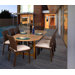 Amazonia Alexandria 9-Piece Teak/Wicker Dining Set