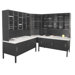 120 Adjustable Slot Corner Literature Organizer with Cabinet