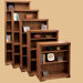 Scottsdale Oak Bookcase with 1 Fixed and 3 Adjustable Shelves