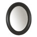 Oval Mirror in Antique Black
