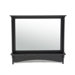 Winston Coat Rack Mirror in Antique Black