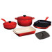 Enameled Cast Iron 7-Piece Cookware Set