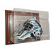 NHL Goalie Mask Case Up Display Case in Brown