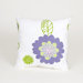 LuLu Flowers Pillow on White Ground