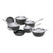 Green Gourmet Hard Anodized Aluminum 12-piece Cookware Set