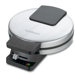 Round Classic Waffle Maker in Brushed Stainless