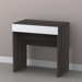 Allure Vanity in White and Ebony