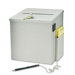 Recycled Steel Suggestion Box W/Locking Top, 8-1/2w x 8d x 9-3/4h, Platinum