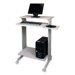 Stand-Up Workstation, 29-1/2"x19-5/8"x44-1/4", GY