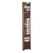 Literature Display Rack, 11"x3-3/4"x66", 18 Pockets, Med.Oak