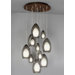 Line-Low 11-Port Voltage Rectangular Mono Point Wood Canopy