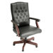 Ivy League High-Back Traditional Vinyl Swivel Executive Chair