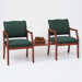 Franklin Two Chairs with Connecting Center Table