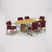 Contemporary Series 96" Oval Conference Table with Radius Profile (Split Curved Panel Base)