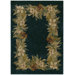 Home Nylon Border Bouquet Navy Multi Novelty Rug