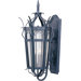Cathedral 13" Three Light Outdoor Wall Lantern in Country Forge