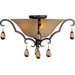 Dresden 3 Light Semi Flush Mount