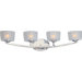 Elle 4 Light Bath Vanity in Polished Chrome