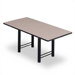 144" Wide Rectangle Top Conference Table with H Base