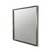 Rectangular Wall Mirror with Satin Nickel Plating