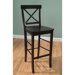 Easton Cross Back 30" Barstool in Espresso