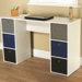 Writing Desk with 6 Bins
