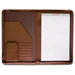 Leather Portfolios Top-Grain Deluxe Legal-Size Zip-Around Padfolio in Chocolate