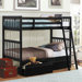 Leslie Twin over Twin Bunk Bed with Storage
