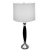 Wooden Table Lamp in Chrome
