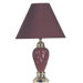 Medium Ceramic Table Lamp in Burgundy