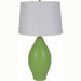 Ceramic Curved Table Lamp in Green