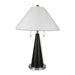 Metal Conical Table Lamp in Black