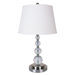 Crystal Table Lamp in Chrome