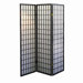 3 Panel Room Divider in Black