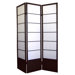 Shogun 3 Panel Room Divider in Espresso
