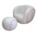 Baseball Kid's Sports Novlety Chair and Ottoman Set