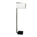 Floating Shade Modern Floor Lamp in Brushed Nickel