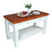 American Heritage Grazzi Prep Table with Butcher Block Top