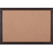 Rustic Cork Board in Mottled Black Brown / Gold Lip - 28" x 40"