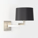 Momo Swing-arm Wall Light in Matt Nickel