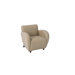 Eleganza Leather Lounge Chair with Mahogany Legs