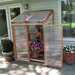 Patio Gardenhouse Polycarbonate Lean-To Greenhouse