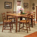 Bristol Point Ladderback Barstool in Honey and Chestnut